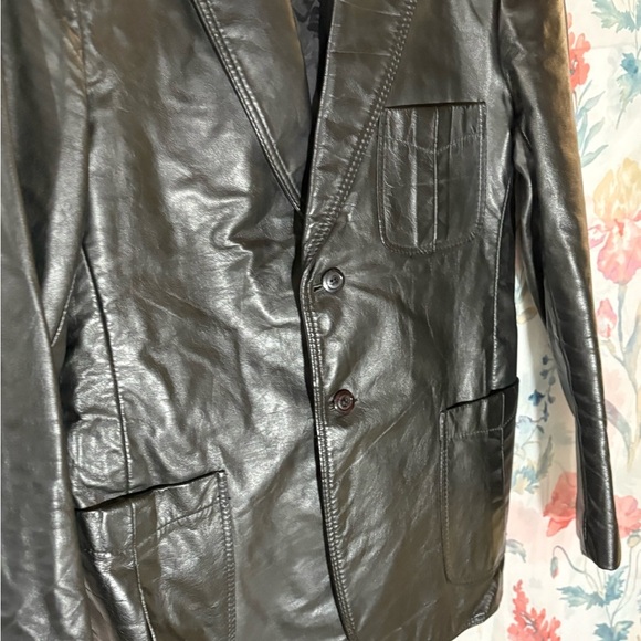 Vintage Blazer Black Leather Jacket Size 40 (Unisex) - Picture 4 of 13
